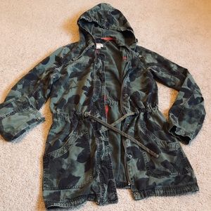 Camo, Army, Olive Green Light-weight jacket